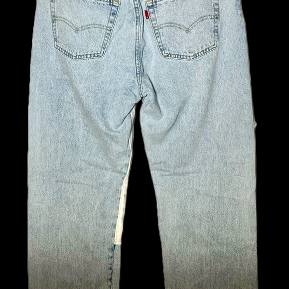 NEW 501® 90's Freehand Folk Jeans Blue | Levi's® CZ with Raw Fringe Hem, W28 L30 - Picture 10 of 16